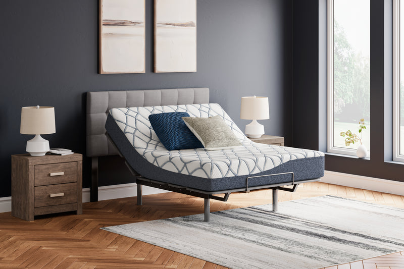 10 Inch Chime Elite 2.0 White/Blue Queen Mattress - M42531