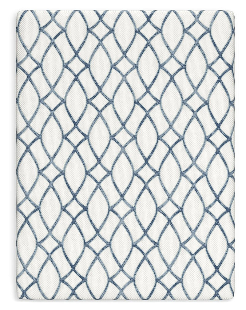 10 Inch Chime Elite 2.0 White/Blue Queen Mattress - M42531