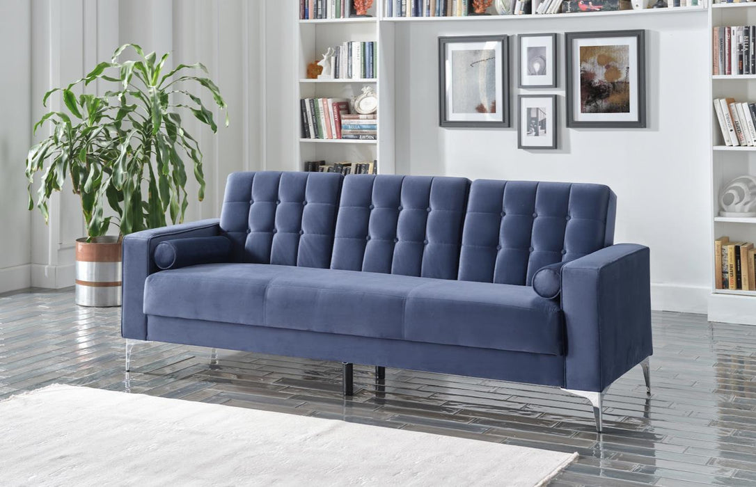 Hemera Navy Blue Living Room Sleeper Set