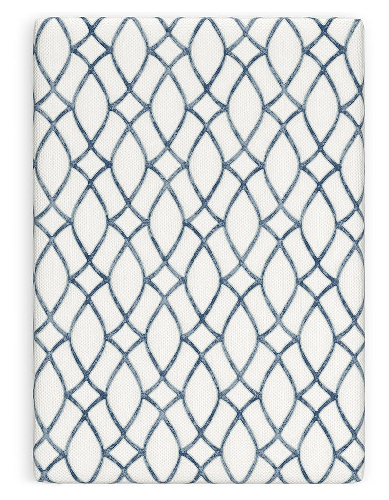 12 Inch Chime Elite 2.0 White/Blue Queen Mattress - M42631