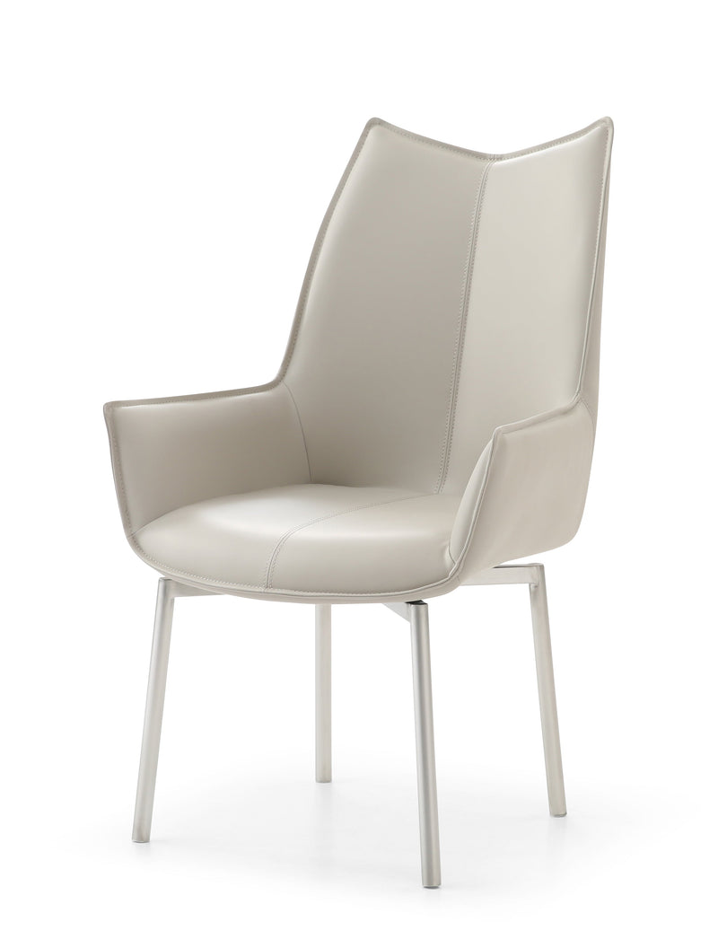 1218 Swivel Dining Chair Grey Taupe - Gate FurnitureDining Chair