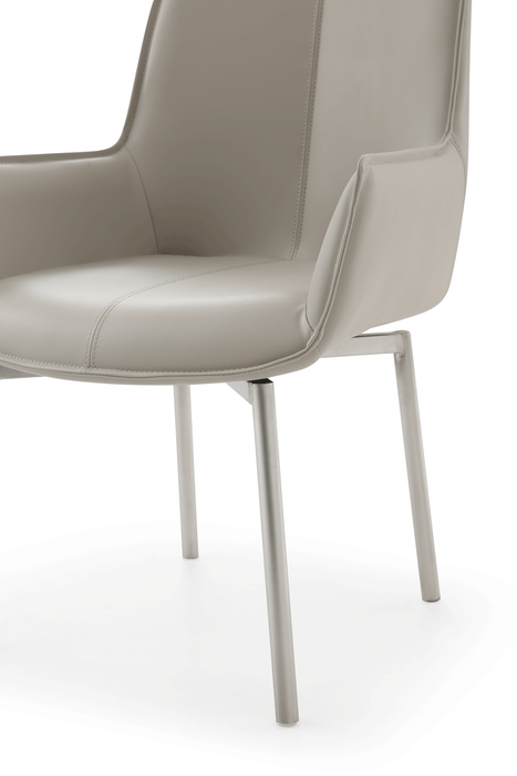 1218 Swivel Dining Chair Grey Taupe - i30922 - Gate Furniture
