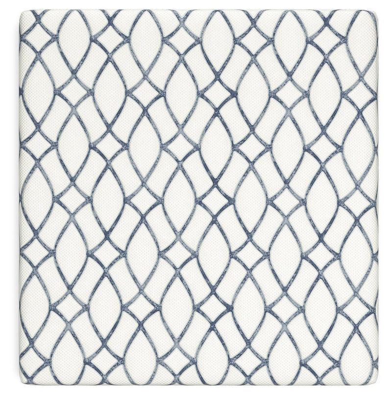 14 Inch Chime Elite 2.0 White/Blue King Mattress - M42741