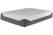 14 Inch Chime Elite White/Blue King Memory Foam Mattress in a Box - Gate FurnitureKing Mattress