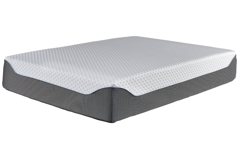 14 Inch Chime Elite White/Blue King Memory Foam Mattress in a Box - Gate FurnitureKing Mattress