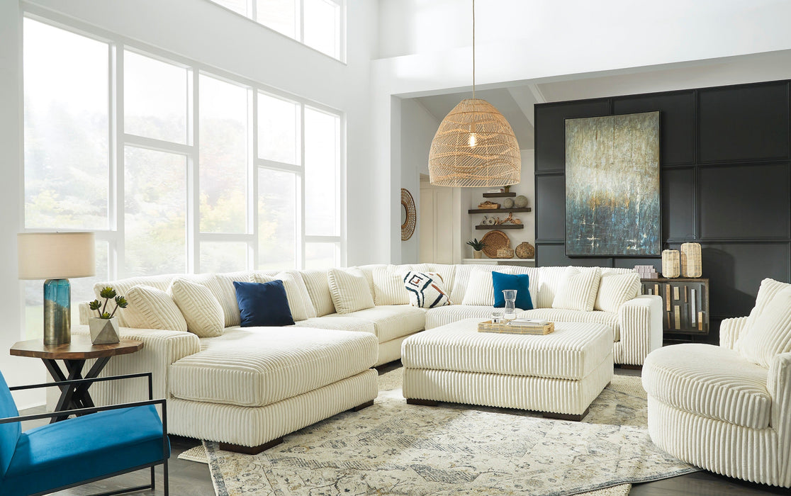 Lindyn Ivory 6-Piece LAF Sectional