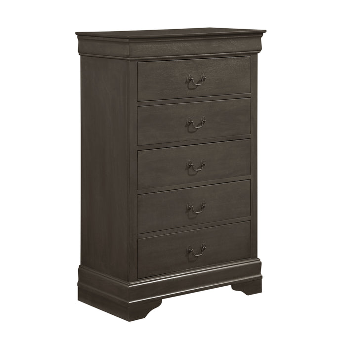 Mayville Stained Gray Sleigh Bedroom Set