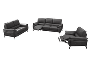2934 Dark Grey W/ Electric Recliners Set - Gate Furniture