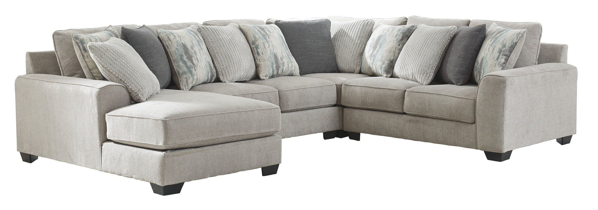 Ardsley Pewter 4-Piece LAF Sectional