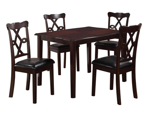 Copper Dining Set W/4 Chairs - COPPER DINING SET W/4 CHAIRS - Gate Furniture