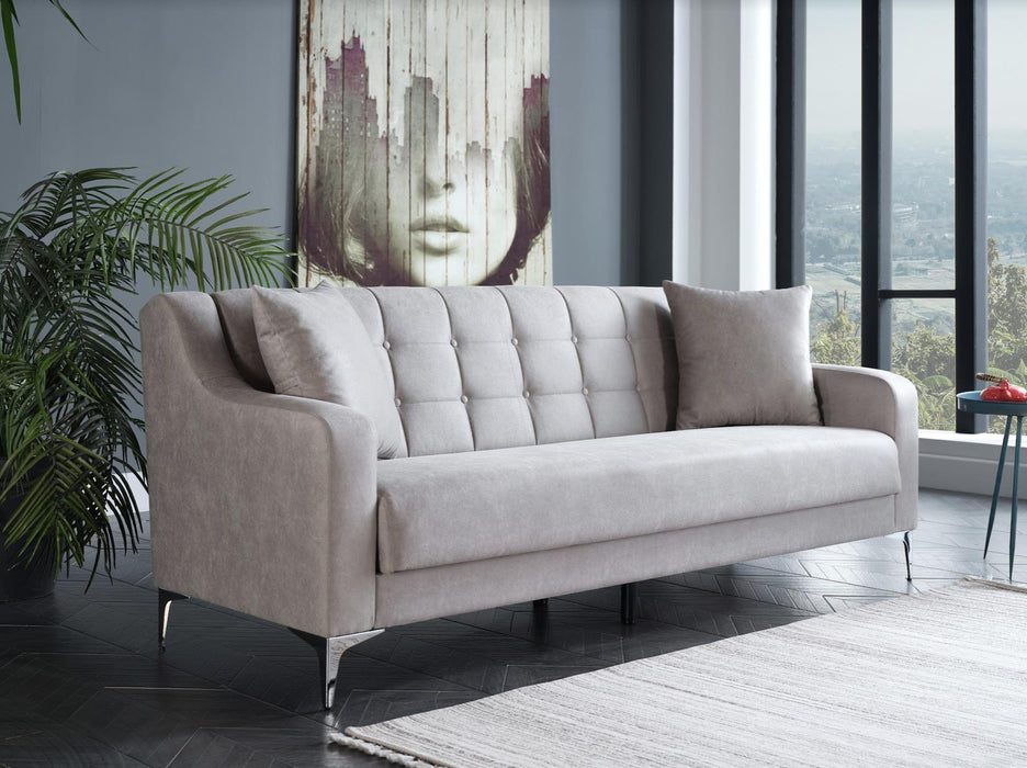 Livia Melson Grey Living Room Sleeper Set