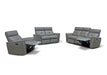 8501 Dark Grey W/Manual Recliner Set - Gate Furniture