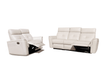 8501 White W/Manual Recliners Set - Gate Furniture