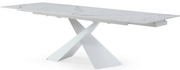 9113 Dinning Table White W/Ext - i29432 - Gate Furniture