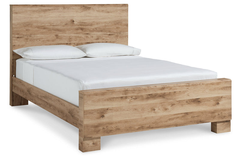 Hyanna Tan Queen Panel Bed