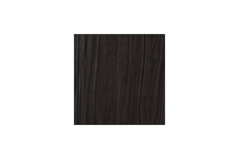 Kaydell Black Queen Upholstered Panel Bed with Storage