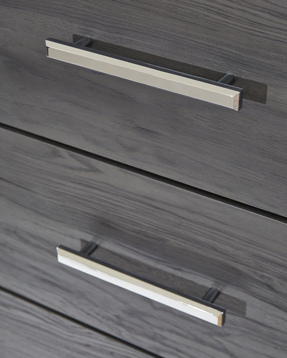 Lodanna Gray LED Footboard Storage Bedroom Set