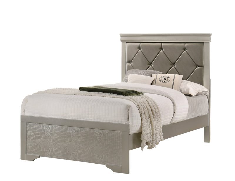 Amalia Silver Panel Youth Bedroom Set - Luna Furniture