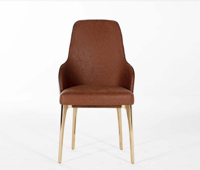 Montego 6166 Dining Chair 2Pcs (Dark Brick/Montego)