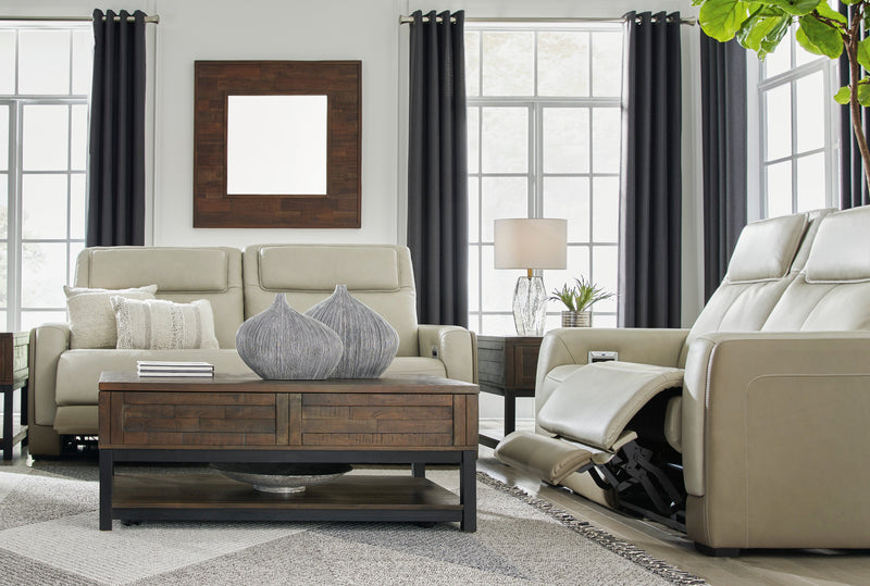[EXCLUSIVE] Battleville Almond Power Reclining Living Room Set