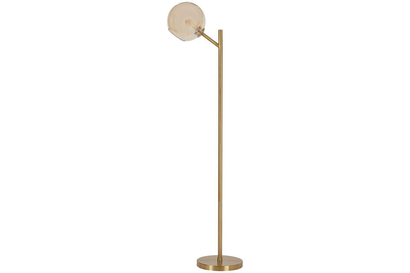 Abanson Amber/Gold Finish Floor Lamp - Gate FurnitureFloor Lamps