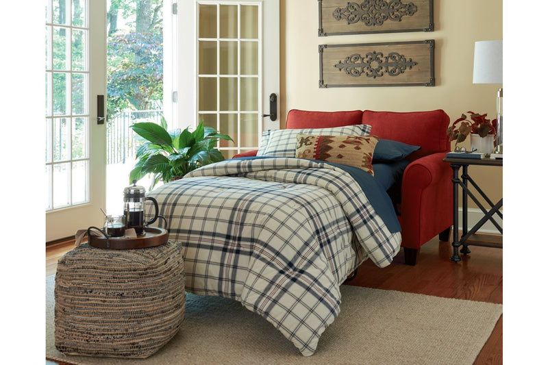 Absalom Denim Pouf - Gate FurniturePouf