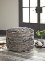 Absalom Denim Pouf - Gate FurniturePouf