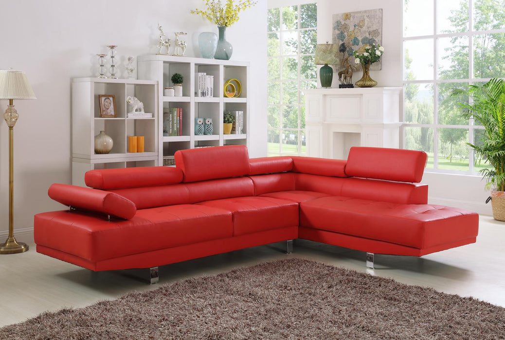 Acorus Red Raf Sectional - Gate Furniture