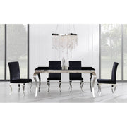 Ada Black Glass Dining Set - Gate FurnitureDining Room Set