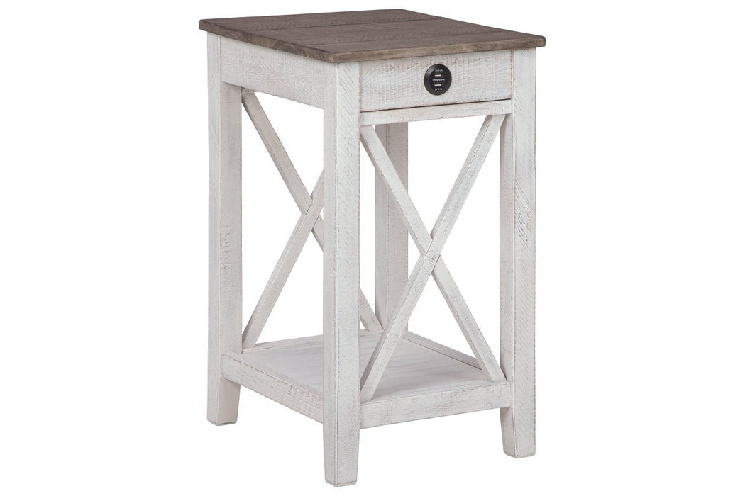 Adalane White/Gray Accent Table - A4000374 - Gate Furniture