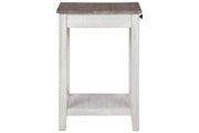 Adalane White/Gray Accent Table - Gate FurnitureTable
