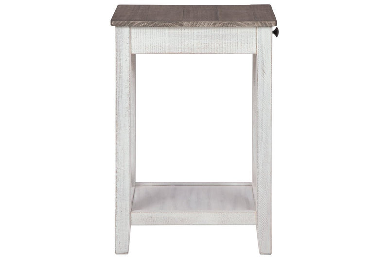 Adalane White/Gray Accent Table - Gate FurnitureTable