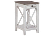 Adalane White/Gray Accent Table - Gate FurnitureTable