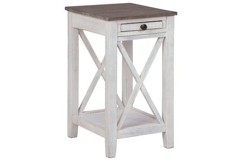 Adalane White/Gray Accent Table - Gate FurnitureTable