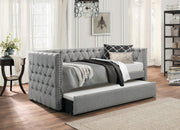 Adalie Gray Twin Daybed with Trundle - Gate FurnitureDaybed