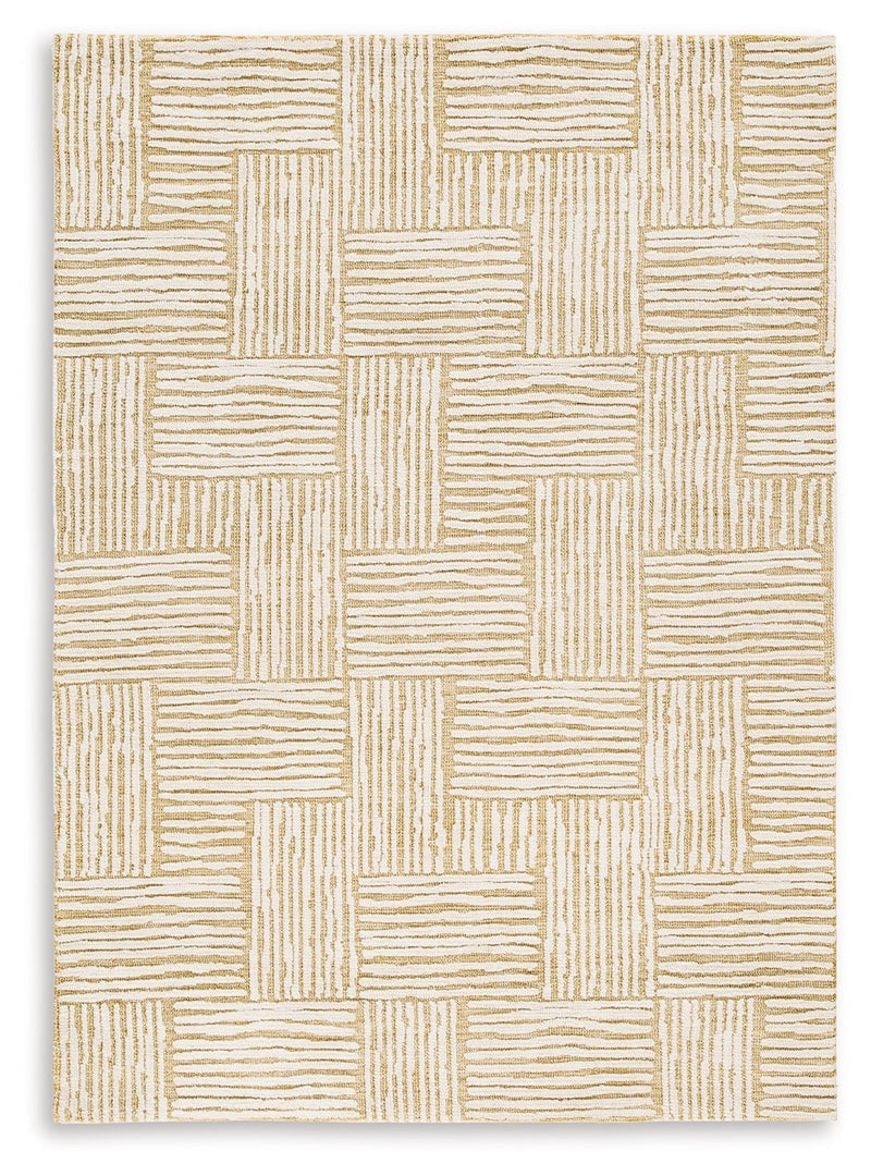 Adanmund Beige/Caramel 5' x 7' Rug - R406412
