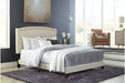 Adelloni Cream Queen Upholstered Bed - B080-981 - Gate Furniture