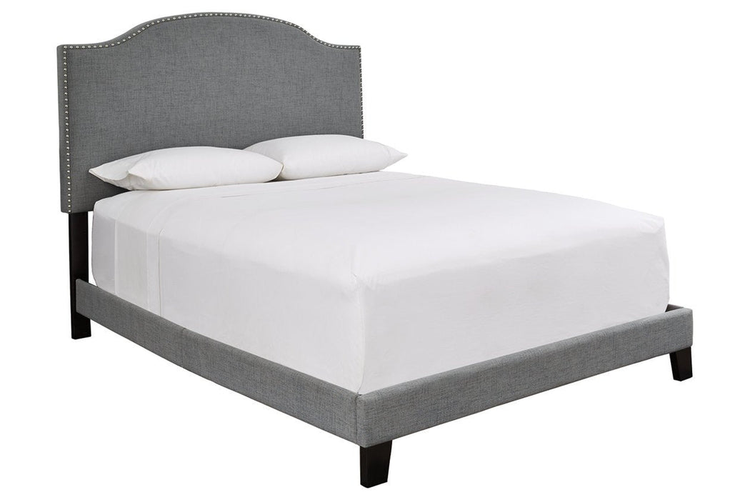 Adelloni Gray King Upholstered Bed - B080-182 - Gate Furniture