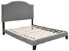 Adelloni Gray Queen Upholstered Bed - B080-181 - Gate Furniture