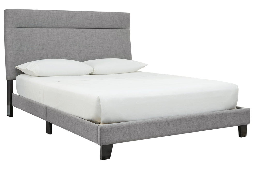 Adelloni Gray Queen Upholstered Bed - B080-381 - Gate Furniture