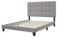 Adelloni Gray Queen Upholstered Bed - B080-581 - Gate Furniture