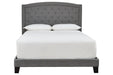 Adelloni Gray Queen Upholstered Bed - B080-781 - Gate Furniture