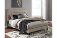 Adelloni Light Brown King Upholstered Bed - B080-682 - Gate Furniture