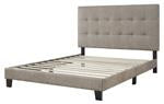 Adelloni Light Brown Queen Upholstered Bed - B080-681 - Gate Furniture