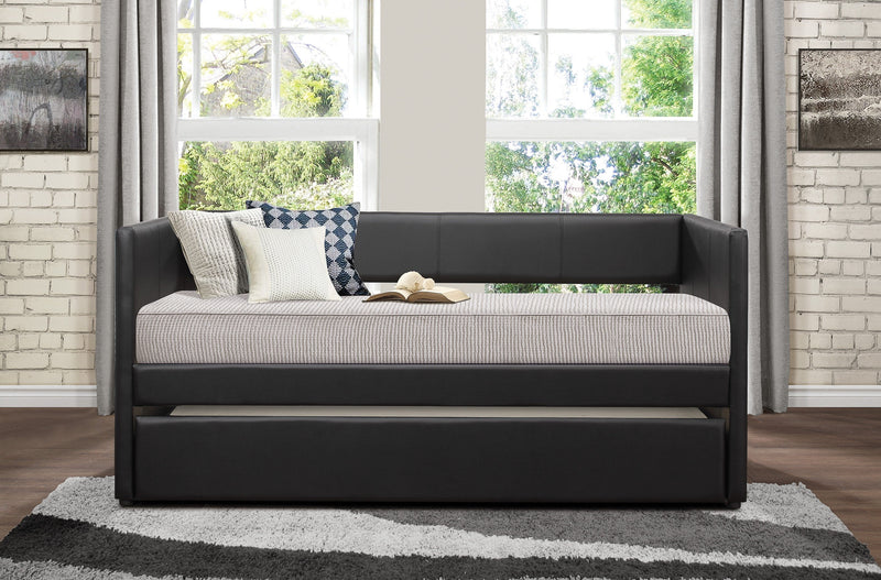 Adra Dark Brown Daybed with Trundle - Gate FurnitureDaybed