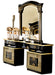 Aida Black/Gold Vanity Dresser Set - Gate Furniture