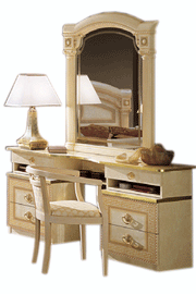 Aida Ivory Vanity Dresser Set - Gate Furniture