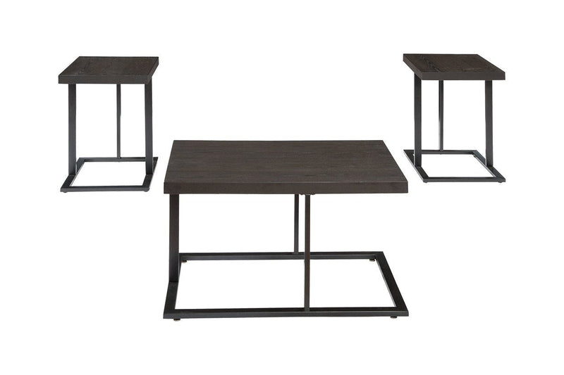 Airdon Bronze Finish Table (Set of 3) - Gate FurnitureOccasional Table Set