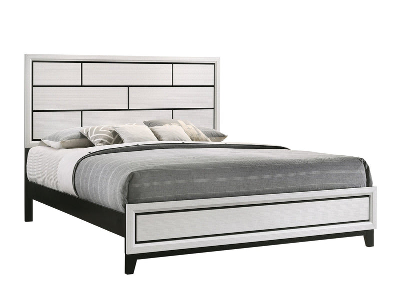 Akerson Chalk King Panel Bed - Gate FurnitureKing Bed