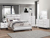 Akerson Chalk White King Panel Bed - Gate Furniture